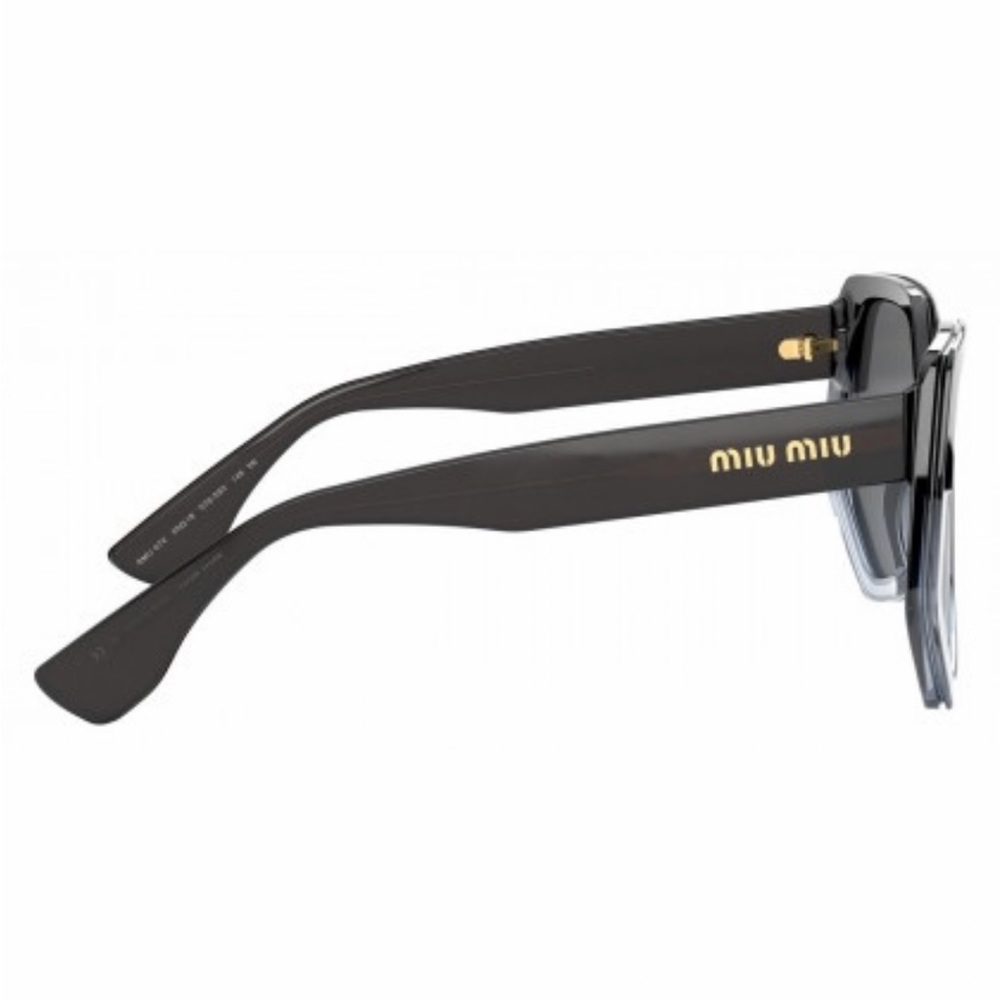 MIU MIU GREY GRADIENT GEOMETRIC SUNGLASSES SMU 07V - Picture 6 of 14